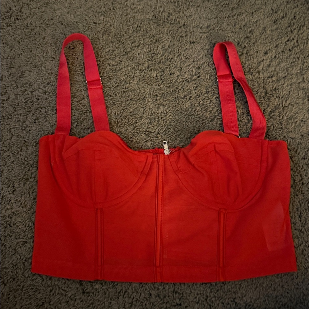 Edikted Red Crop Top